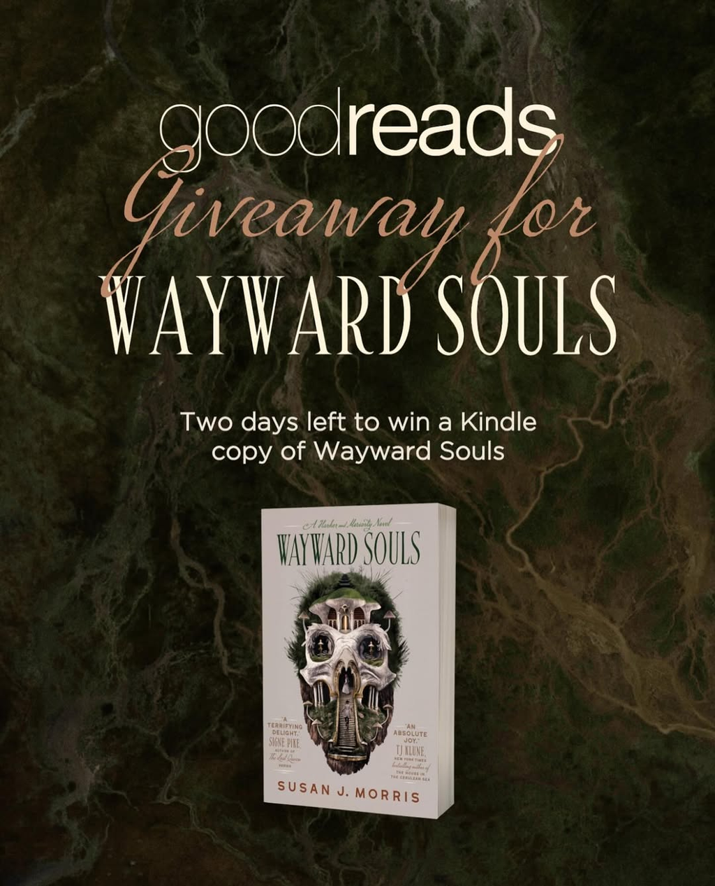 Goodreads giveaway for WAYWARD SOULS