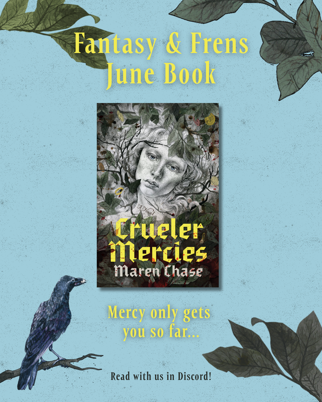 💛 TWO WEEKS UNTIL CRUELER MERCIES + JUNE BOOK CLUB PICK 💛