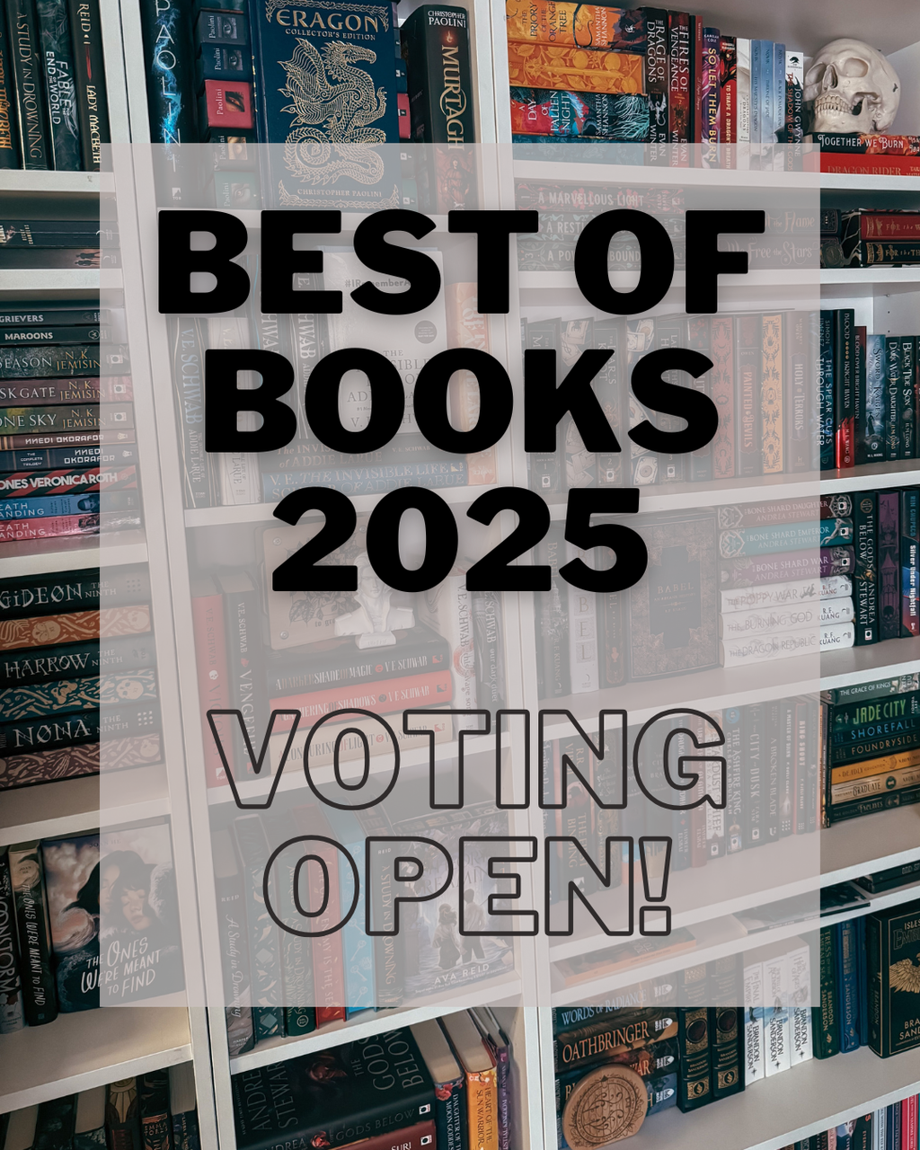 Best of Books 2025: FIRST ROUND VOTING NOW OPEN