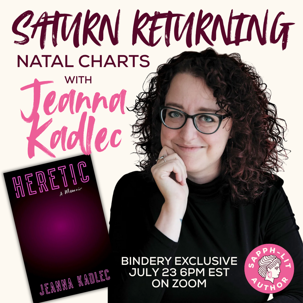 TONIGHT: Saturn Returning character birth charts with JEANNA KADLEC, author of HERETIC