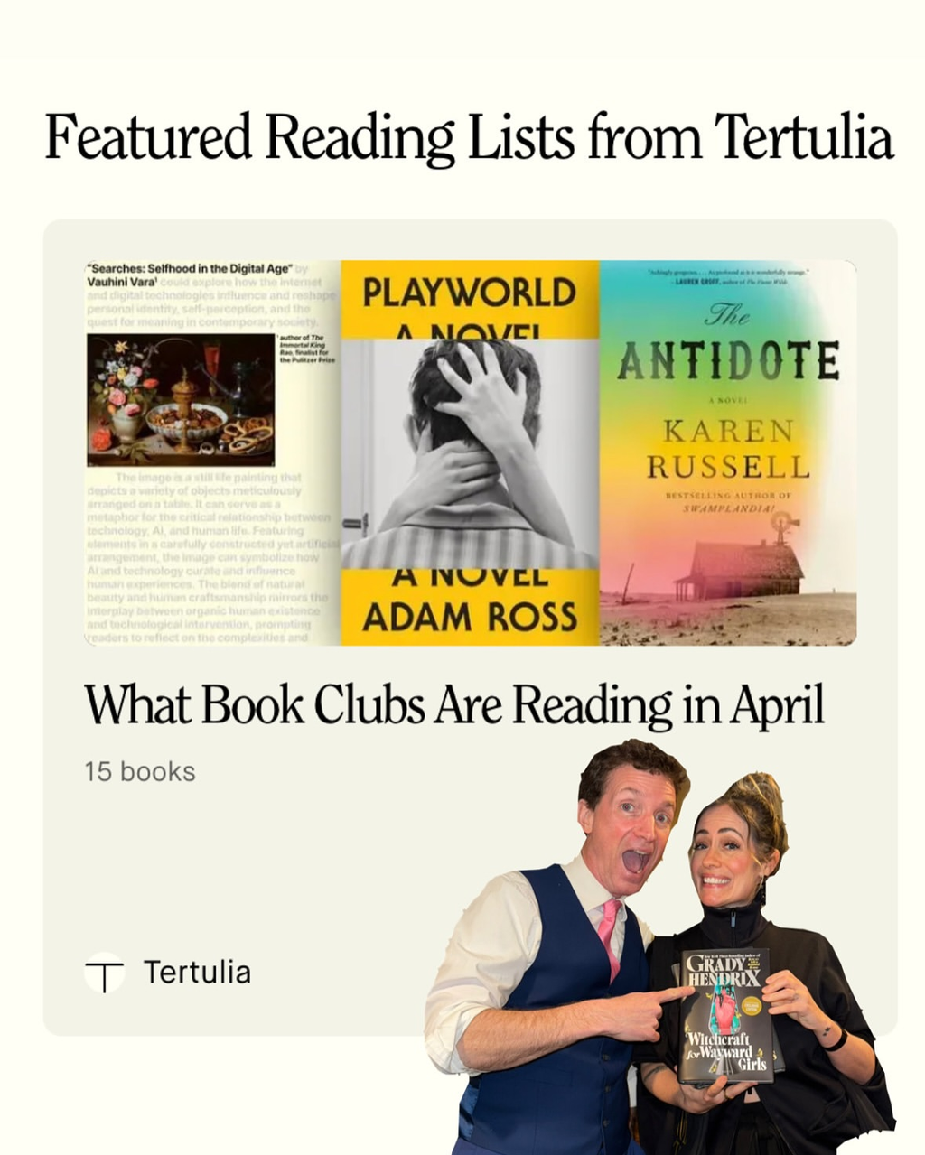 We made the Tertulia Book Club round up!