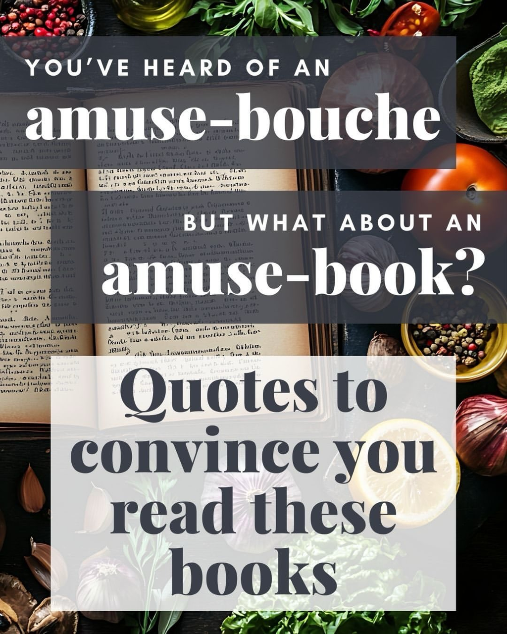 Can we offer you an amuse-BOOK?