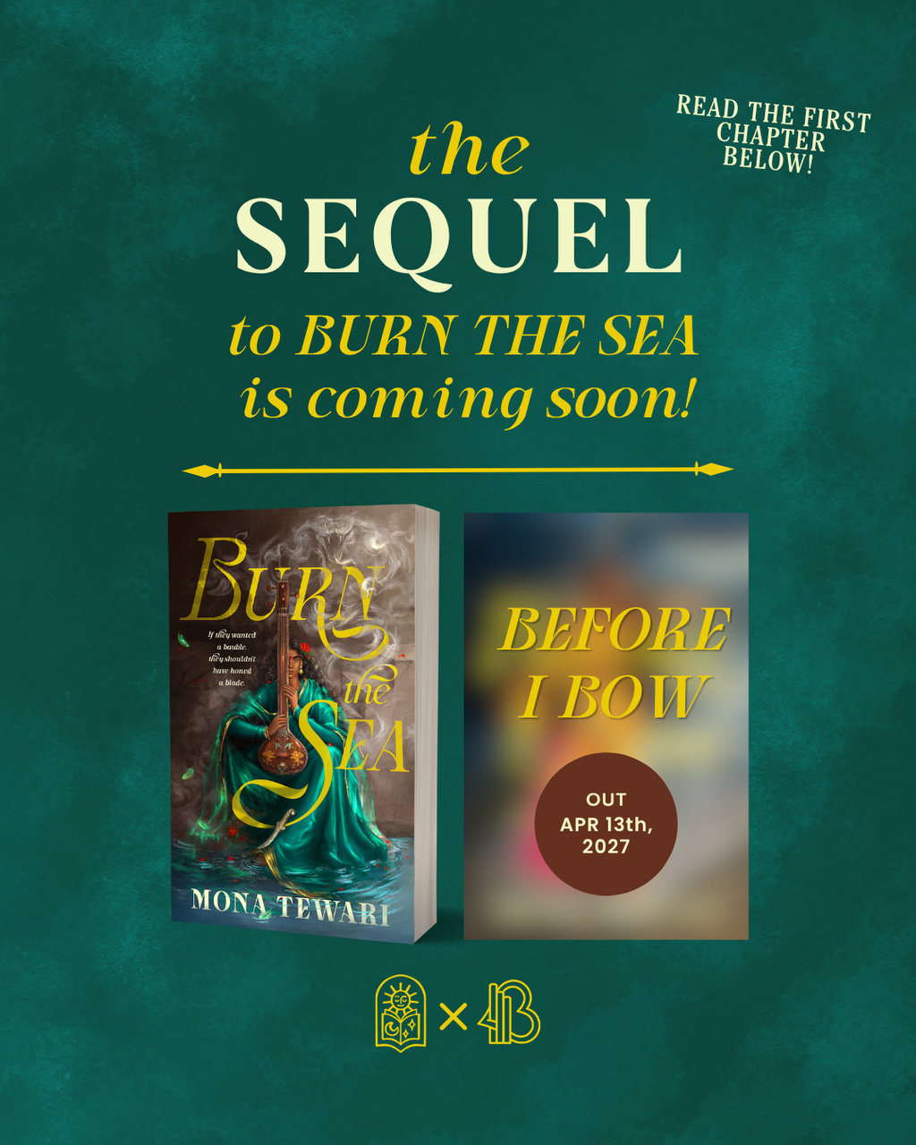 EXCLUSIVE FIRST CHAPTER PREVIEW for Before I Bow [spoilers for BURN THE SEA ahead]