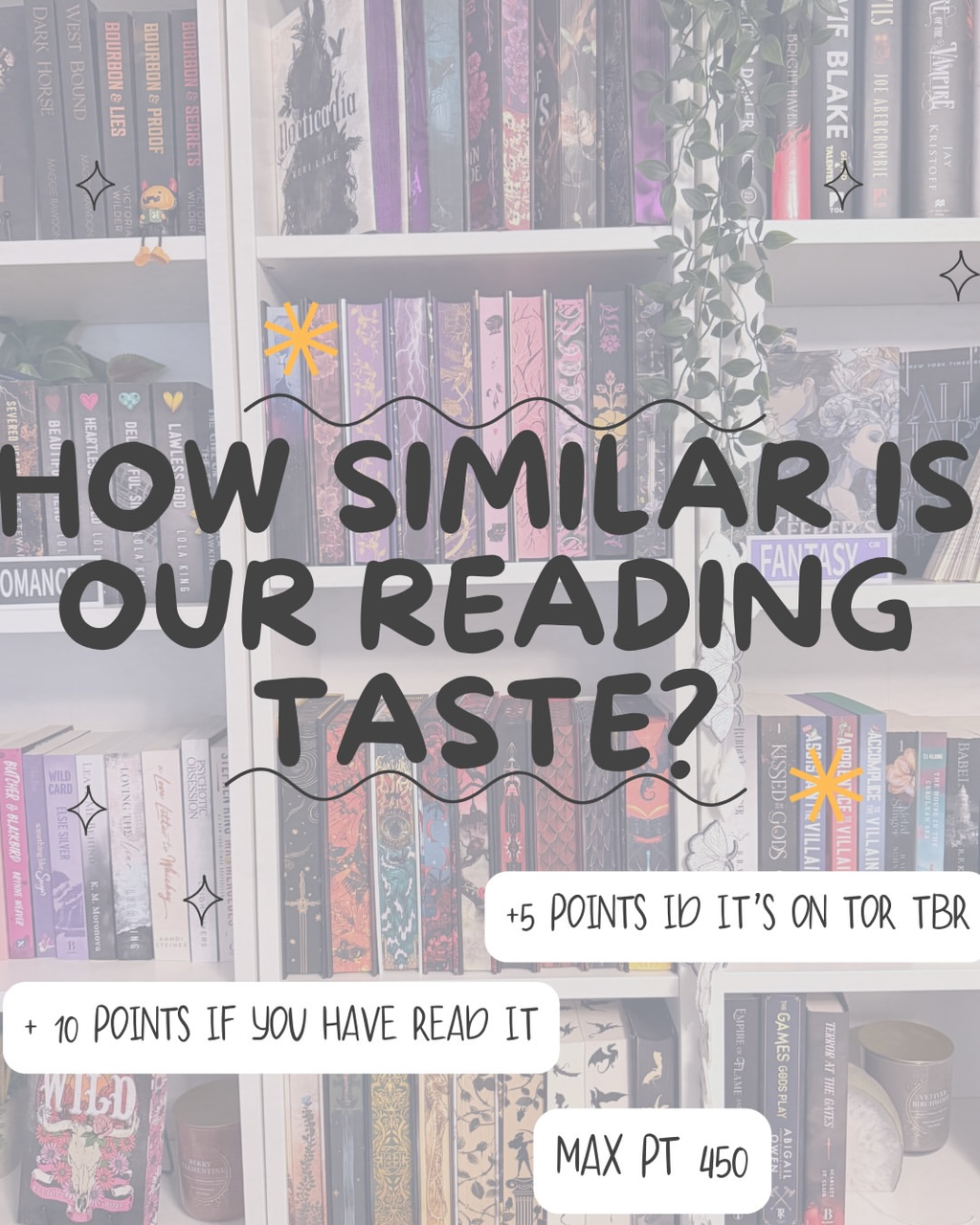 Do we have the same taste in books? 