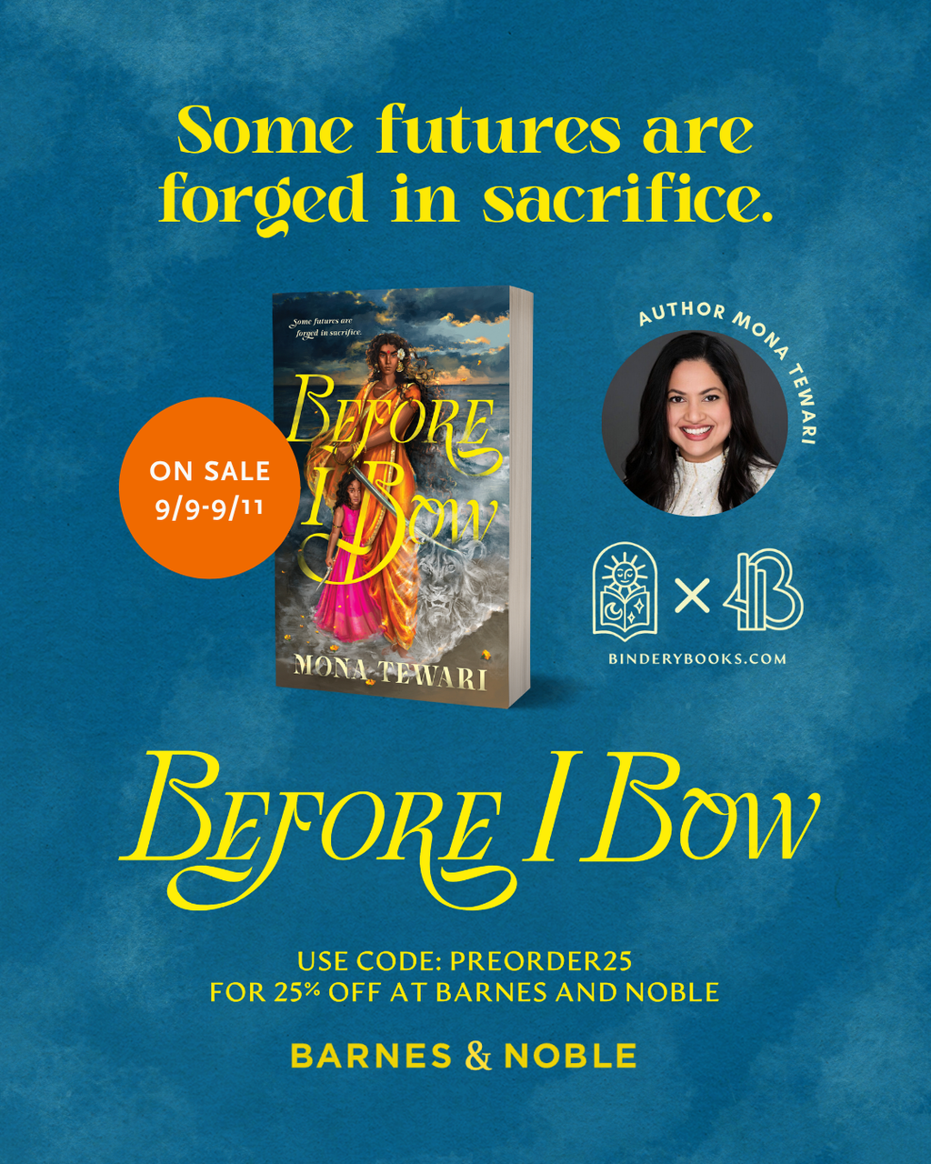 Get 25% off BEFORE I BOW from 9/9 to 9/11!! [link in post]
