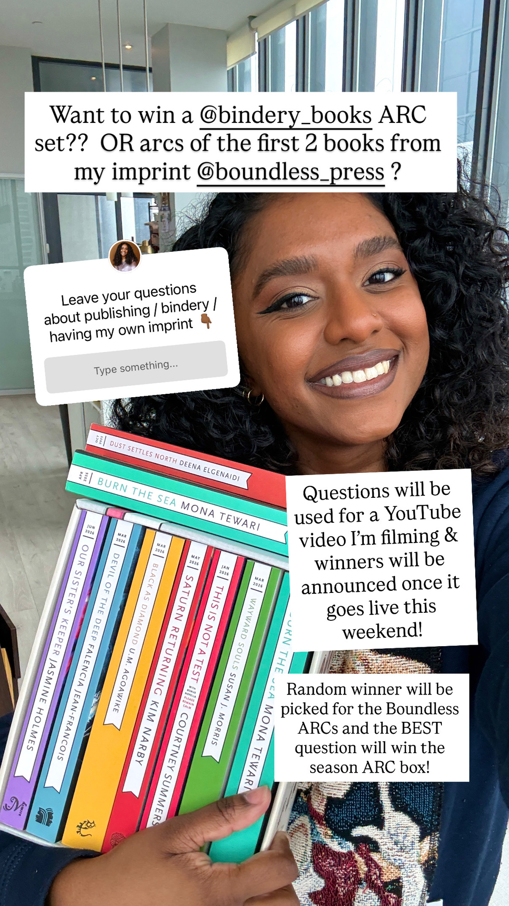 GIVEAWAY! Enter to Win the Bindery SPRING 2026 ARC Box OR the ARCs of Burn the Sea & Dust Settles North!