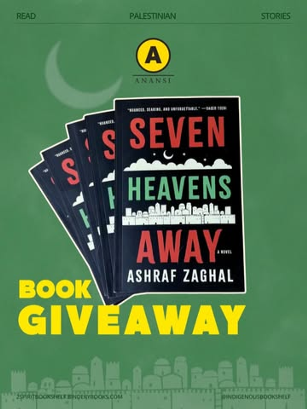 5 Book giveaway for this heart wrenching and poetic Palestinian Litfic!