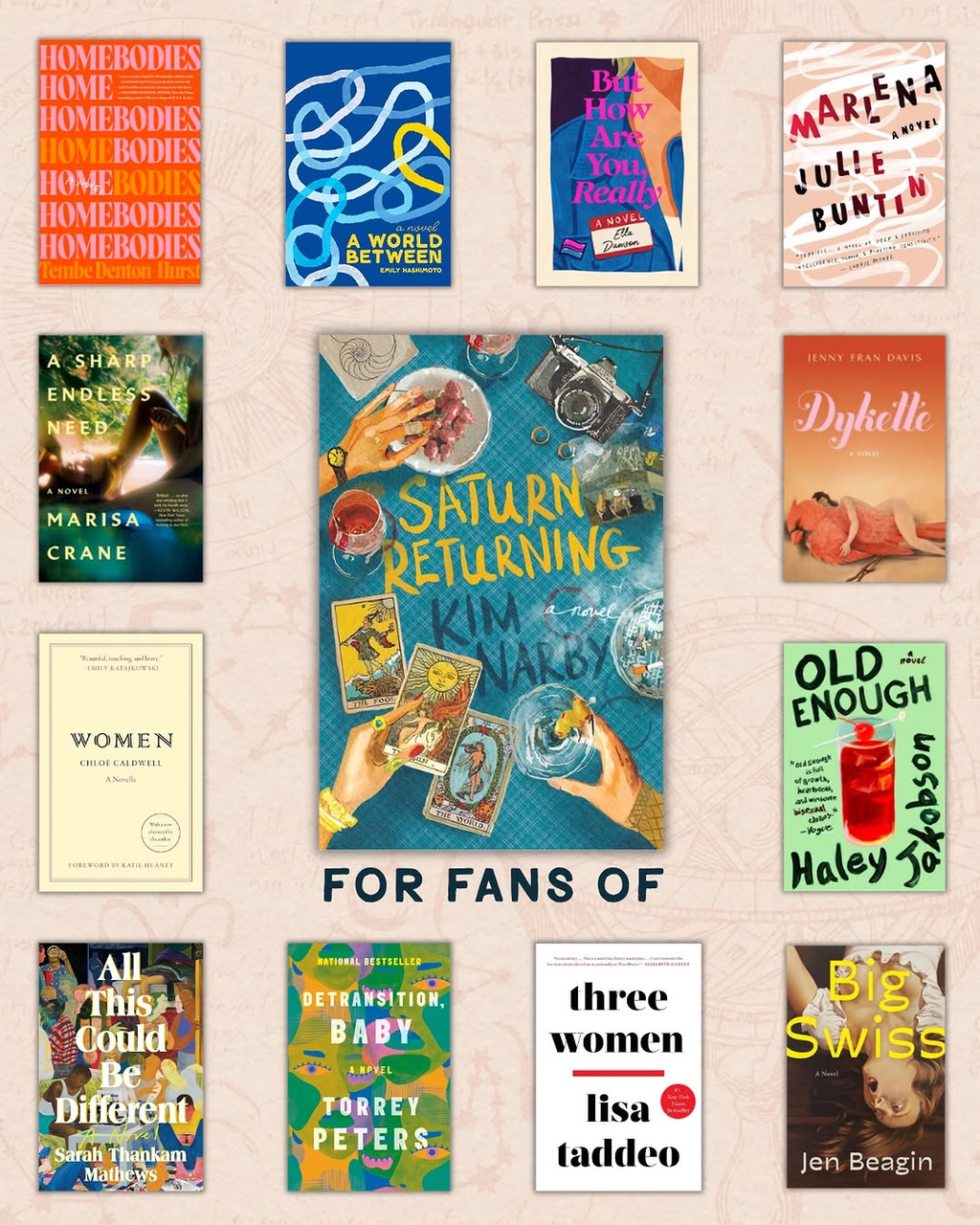 messy queer fiction, anyone? 🪐 SATURN RETURNING is for fans of: 👀✨