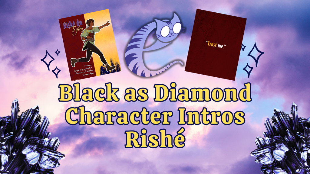 The Character - The Quote - Black as Diamond Riché Art