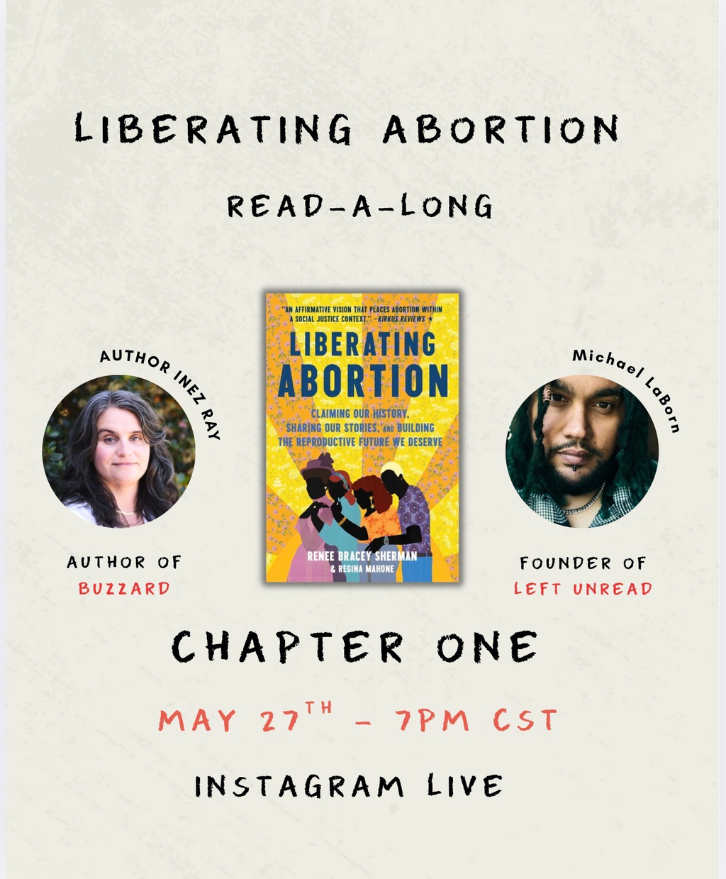 Join us on Instagram LIVE tonight! 