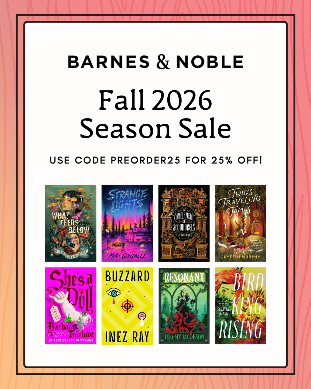 Fall Titles on Sale at Barnes & Noble!