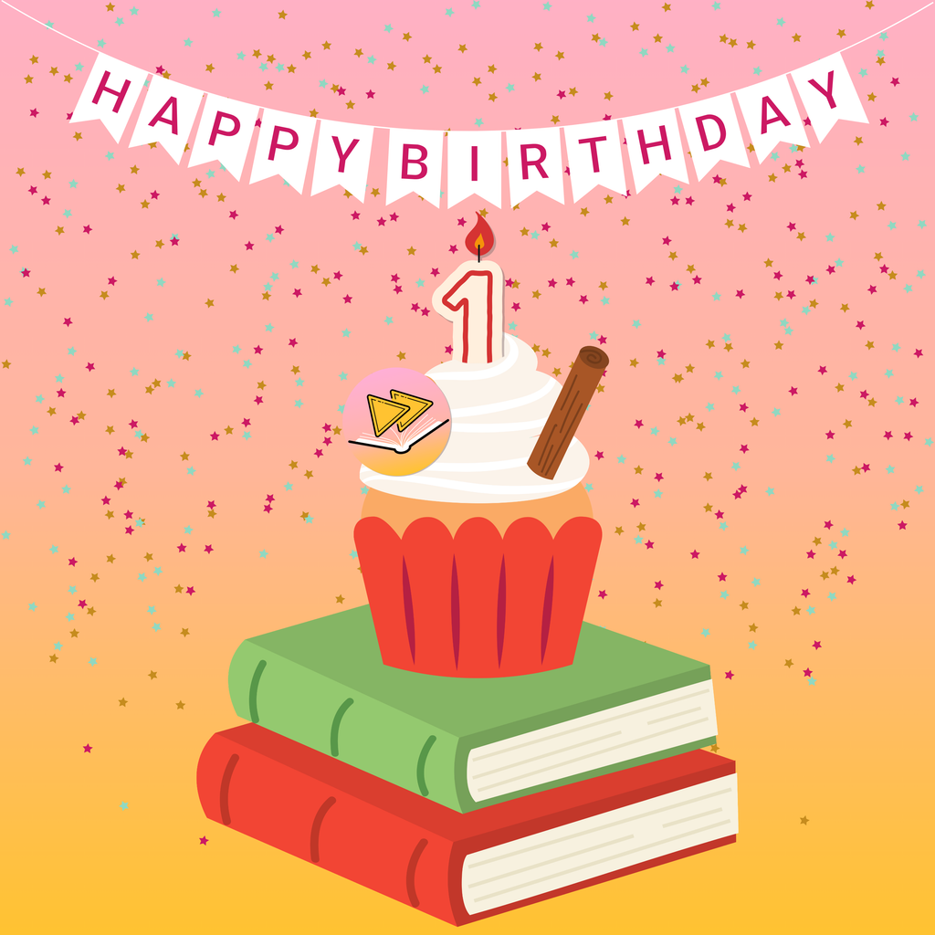 1 Year of Fat Forward Books 🎂