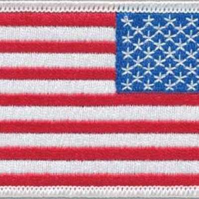 U.S. FLAG EMBLEMS RIGHT SHOULDER (WHITE BORDER) Profile Picture