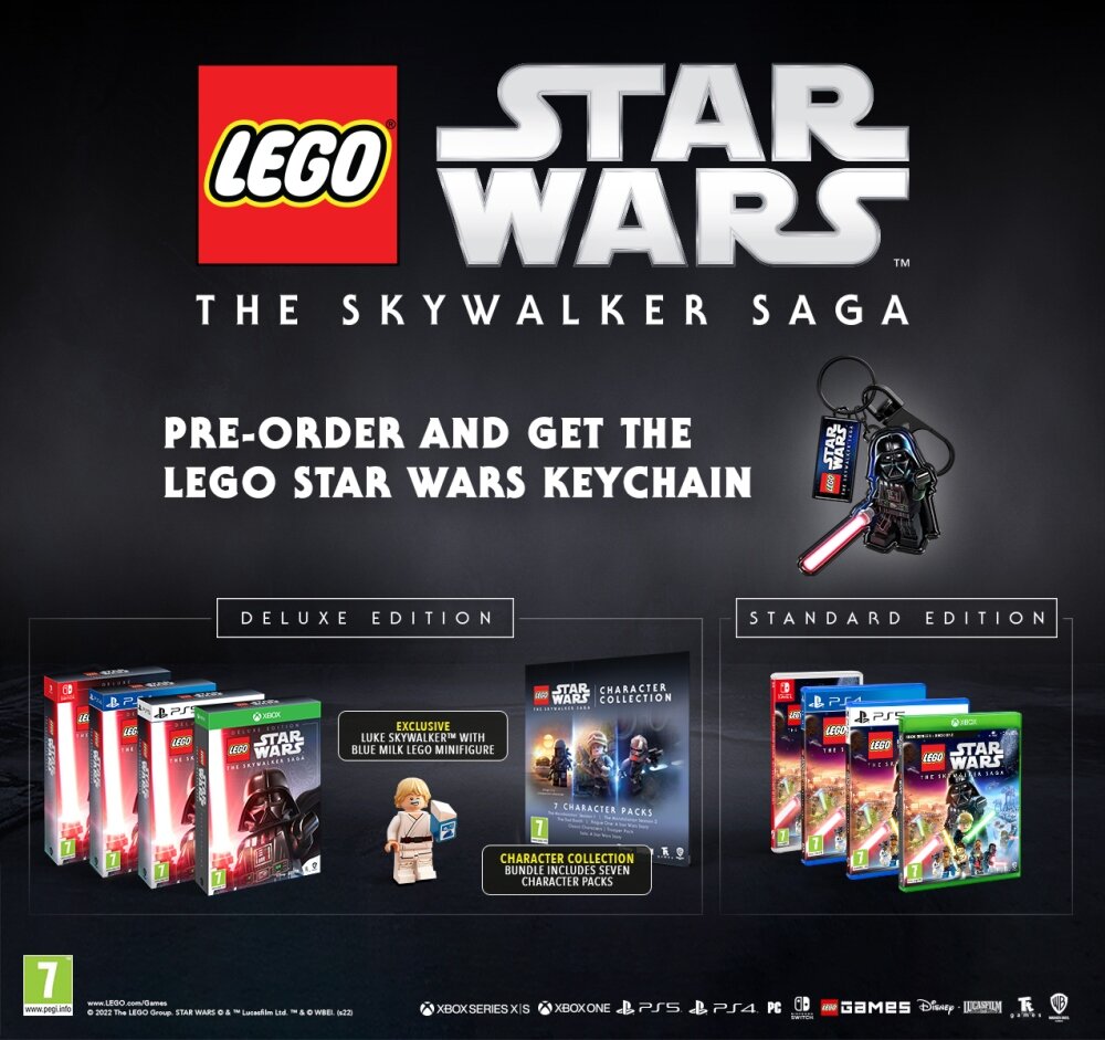 Everything Lego Star Wars: The Skywalker Saga Deluxe Edition comprises