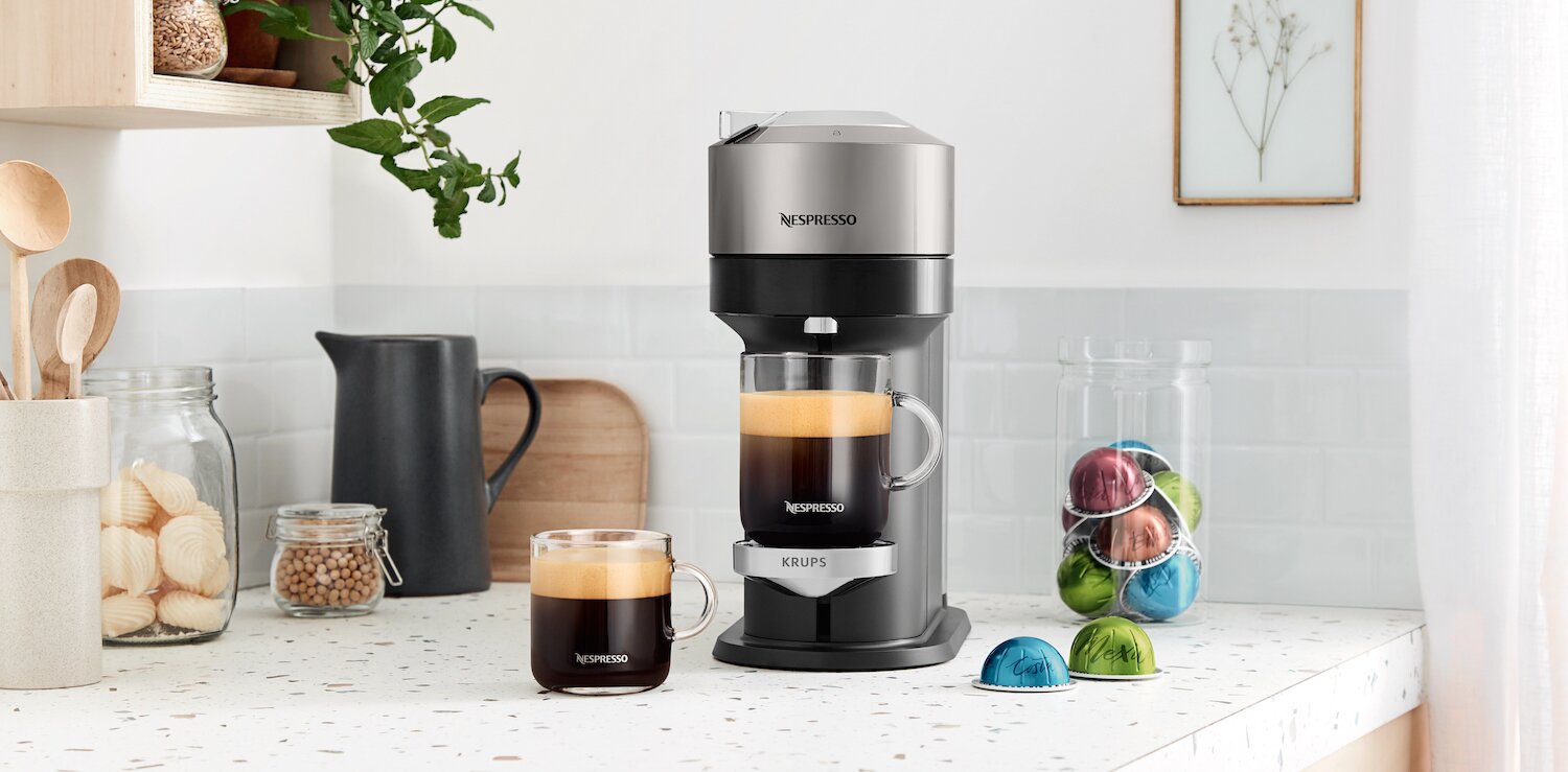 Krups Nespresso Vertuo Next & Milk Capsule Coffee Machine