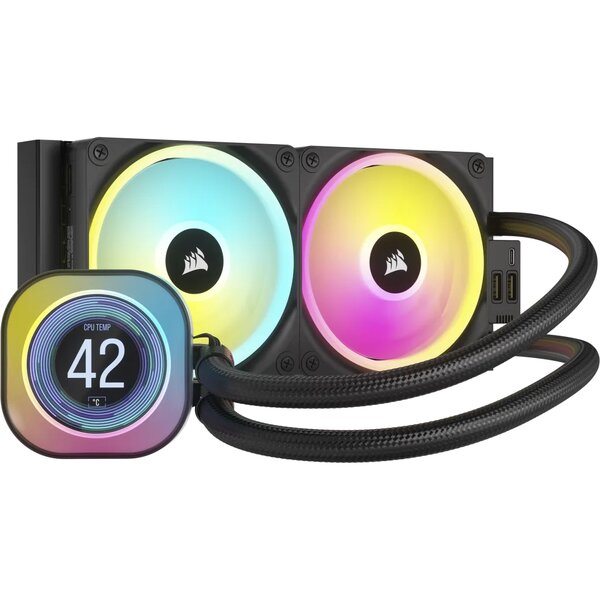 TISHRIC Water Cooler CPU Ventola Di Raffreddamento RGB Cooler Per