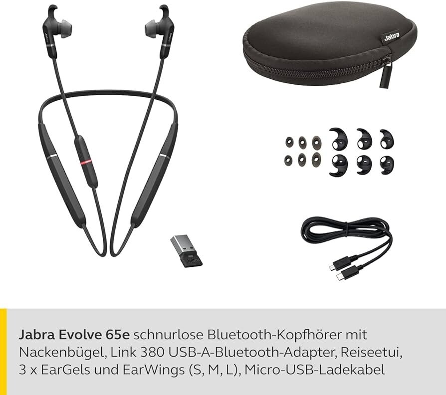 Jabra Evolve 65 Bluetooth Wireless Earphones