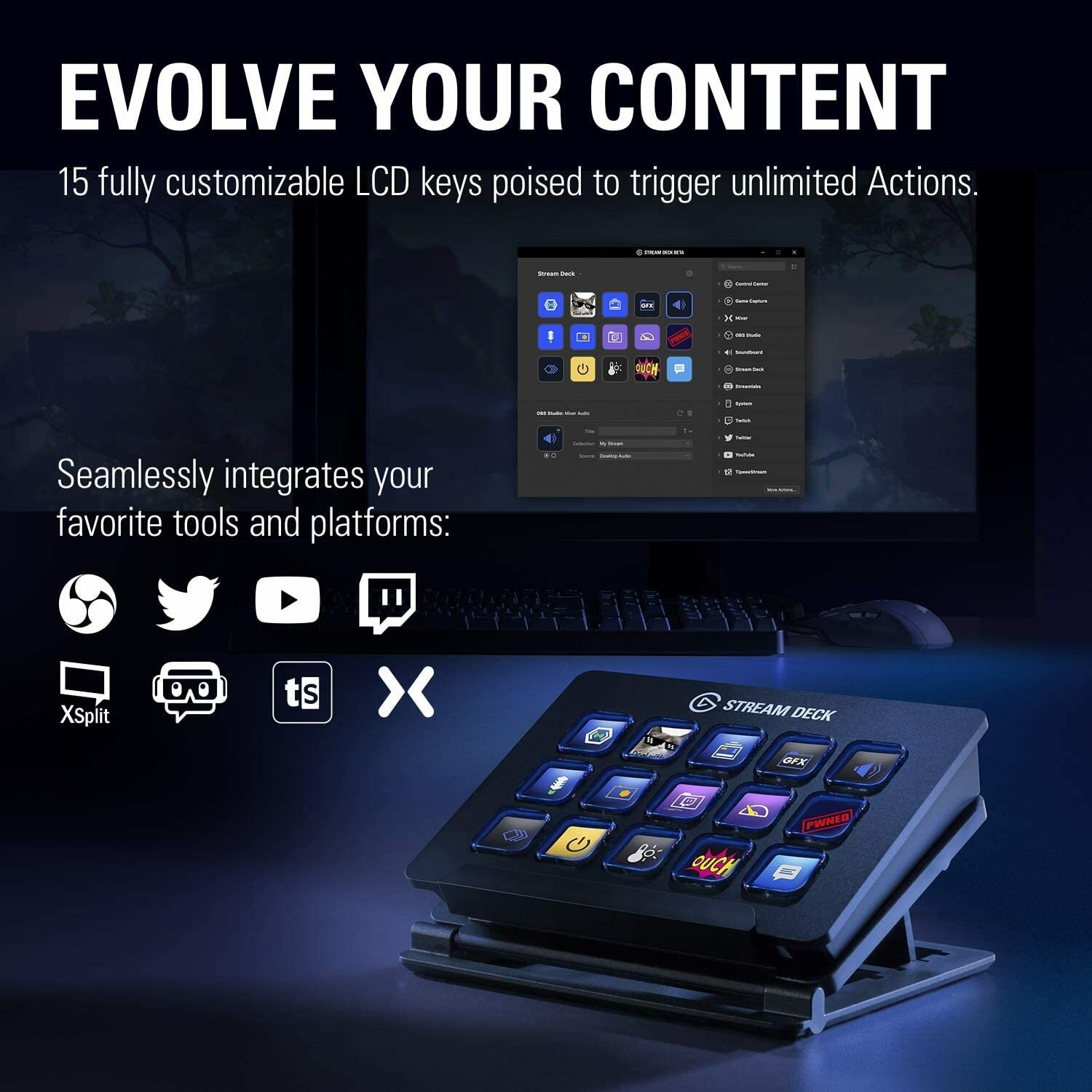 Elgato Stream Deck 15 LCD Keys (10GAA9901)