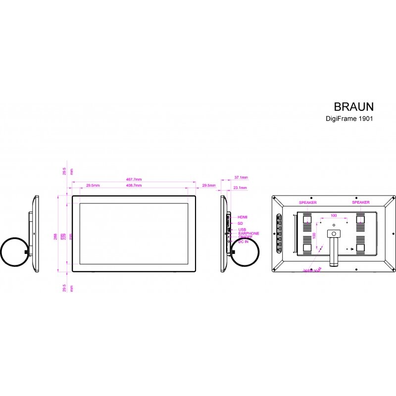 Marco Digital Braun DigiFrame 1220 4GB