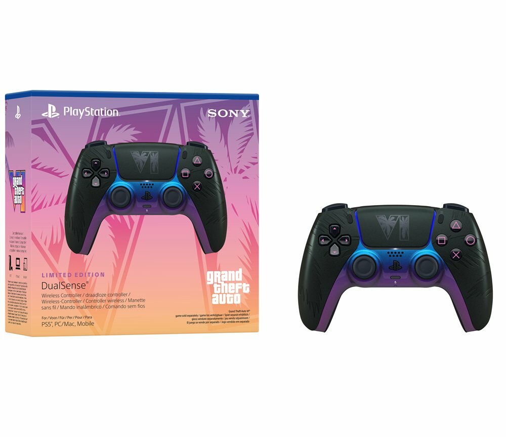 PlayStation 5 Dualsense PS5 Controller GTA 6 Grand Theft Auto VI Black Limited Edition