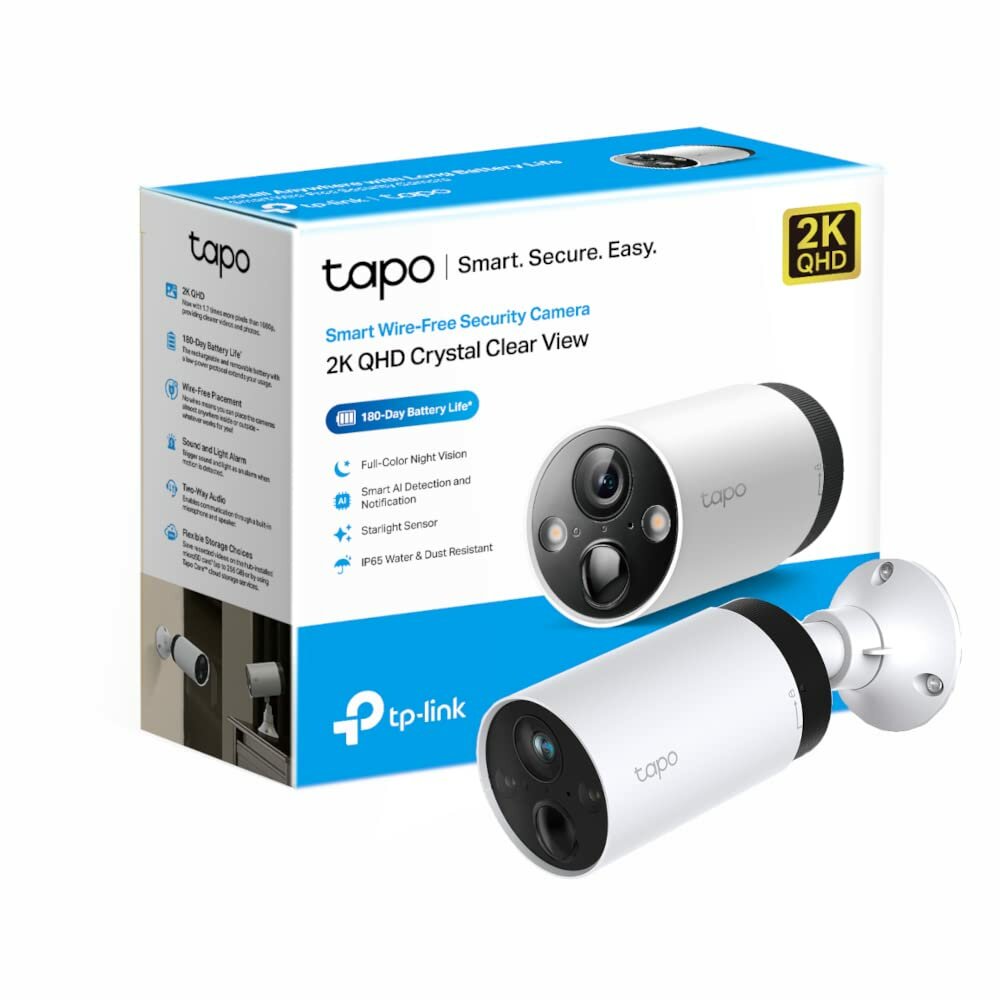 TP-LINK Tapo C420 2K Smart Wireless 180-Day Battery Life Security Outdoor  Camera (Tapo H200 Hub Required)