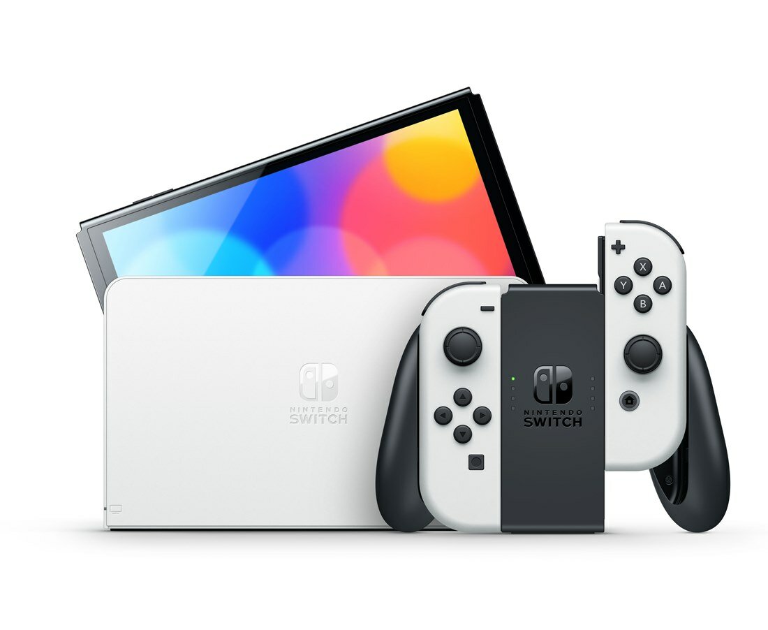 Game Console Nintendo Switch OLED (With White Joy-Con)