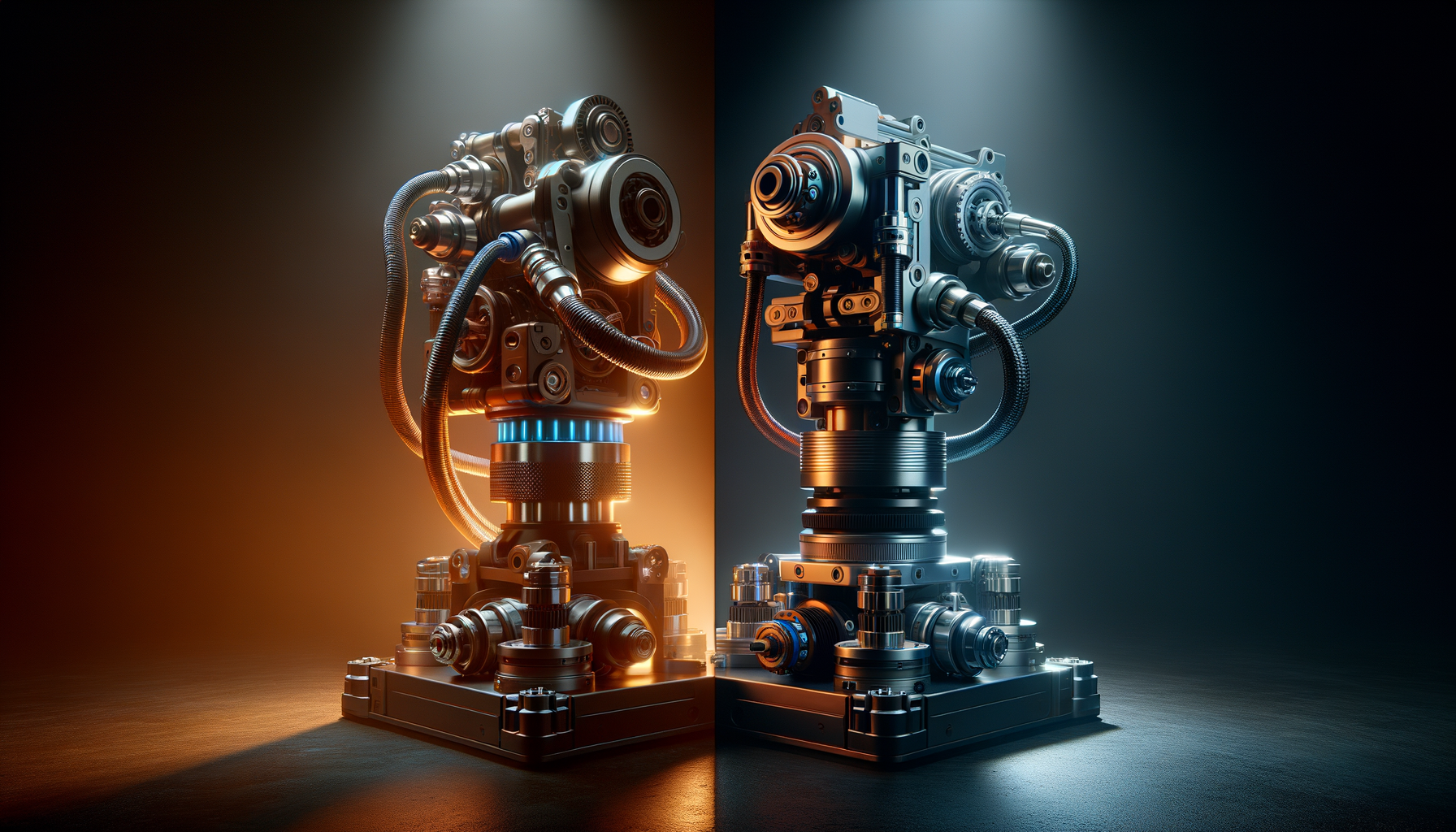 Comparison of hydraulic and electric quasi-direct drive robot actuators side by side