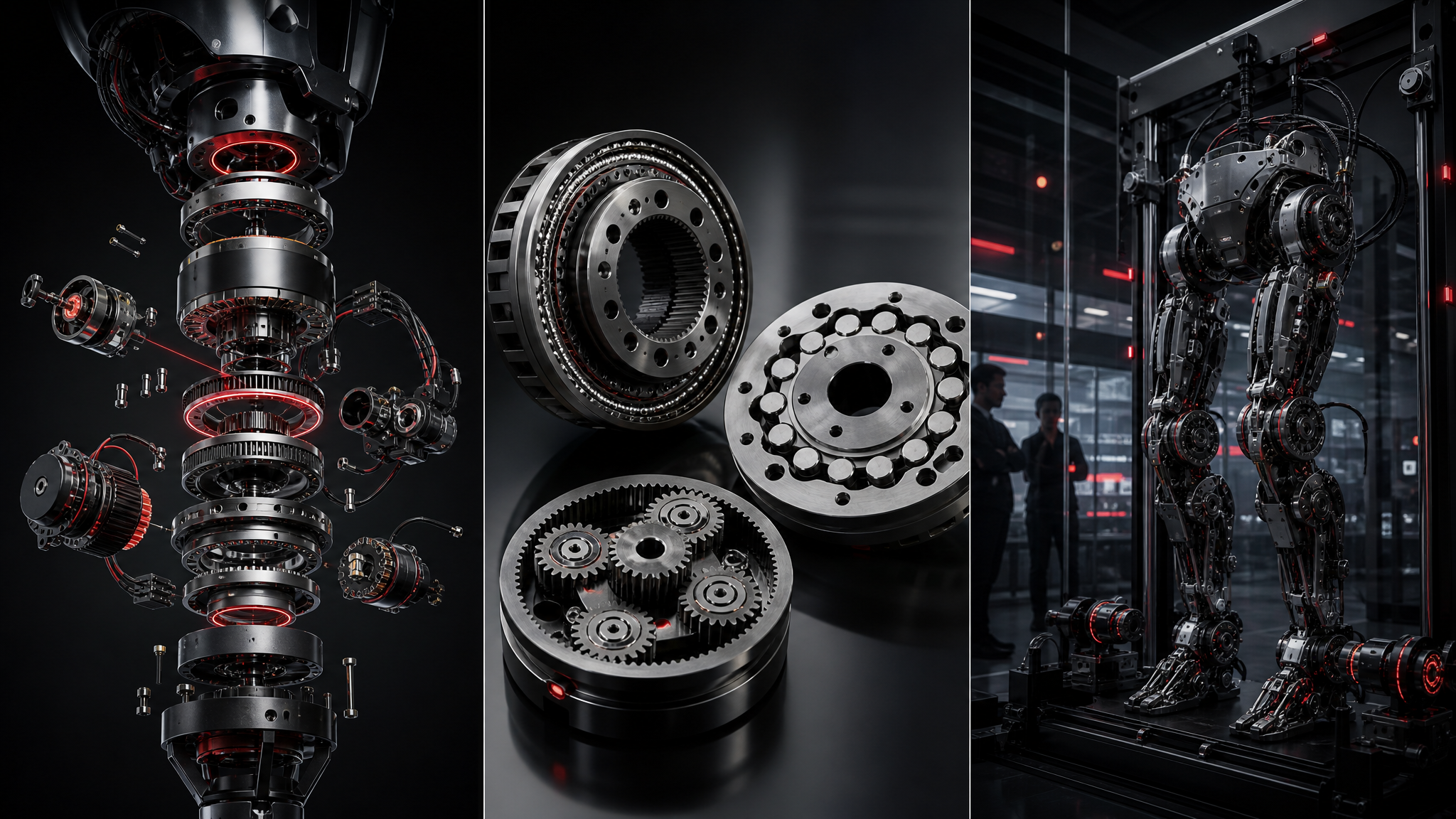 Humanoid lower body test stand measuring joint torque and reducer durability