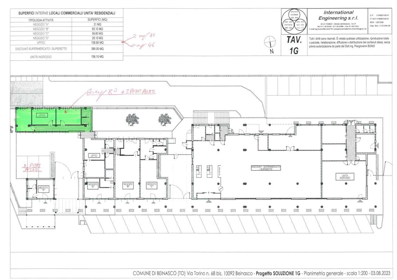 BEINASCO AFFITTASI LOCALE COMMERCIALE