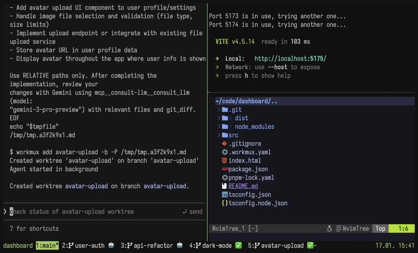 workmux tmux screenshot