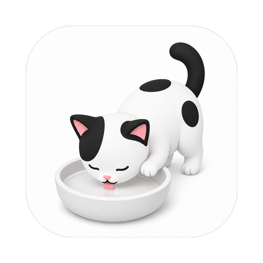 Lap’s icon, a cartoon cat lapping from a bowl