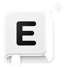 E tray icon, dark taskbar version