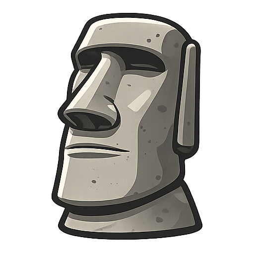Paperweight's moai icon