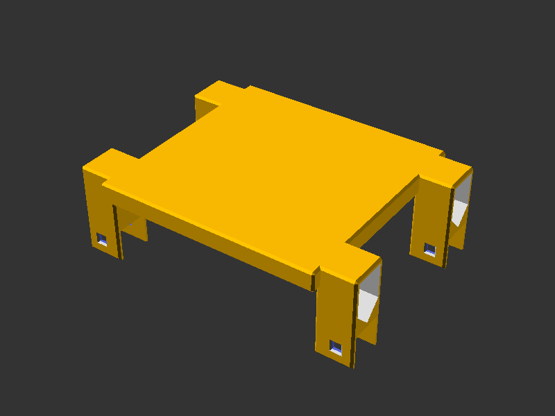 Closed top plate bracket render