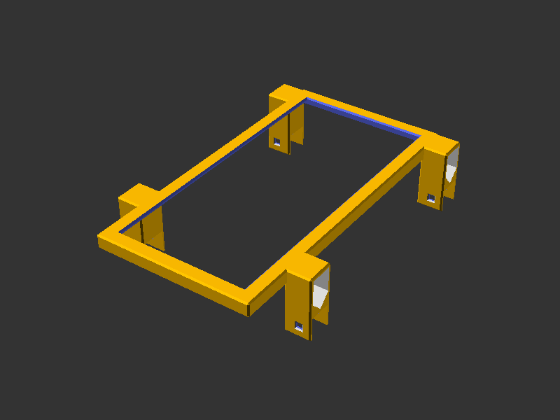 Mount offset bracket render