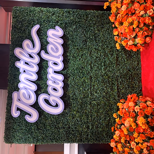 Grass Wall Photo Backdrop for Jentle Garden