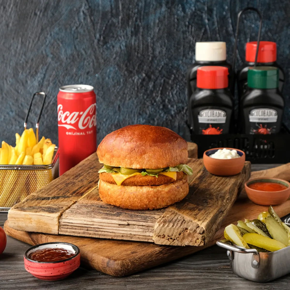 Chicken Burger Menü