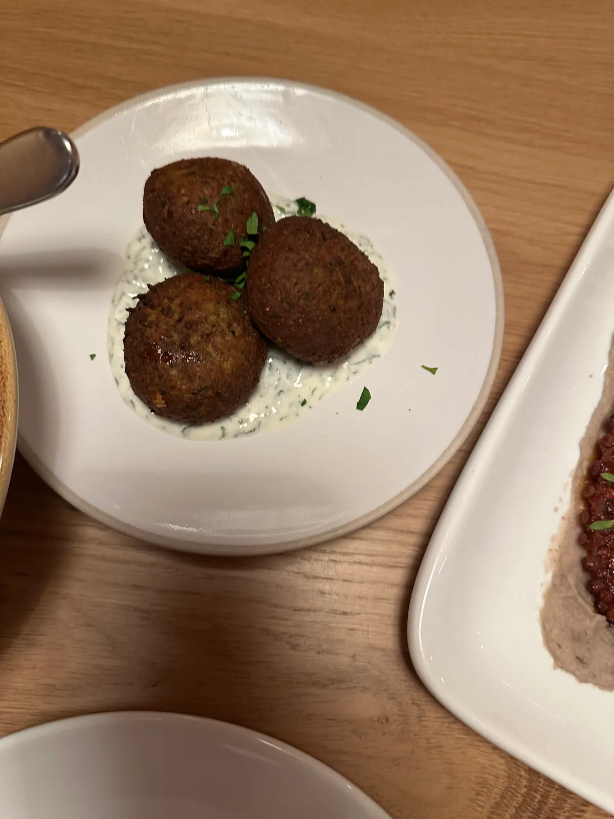 Zucchini and feta fritters