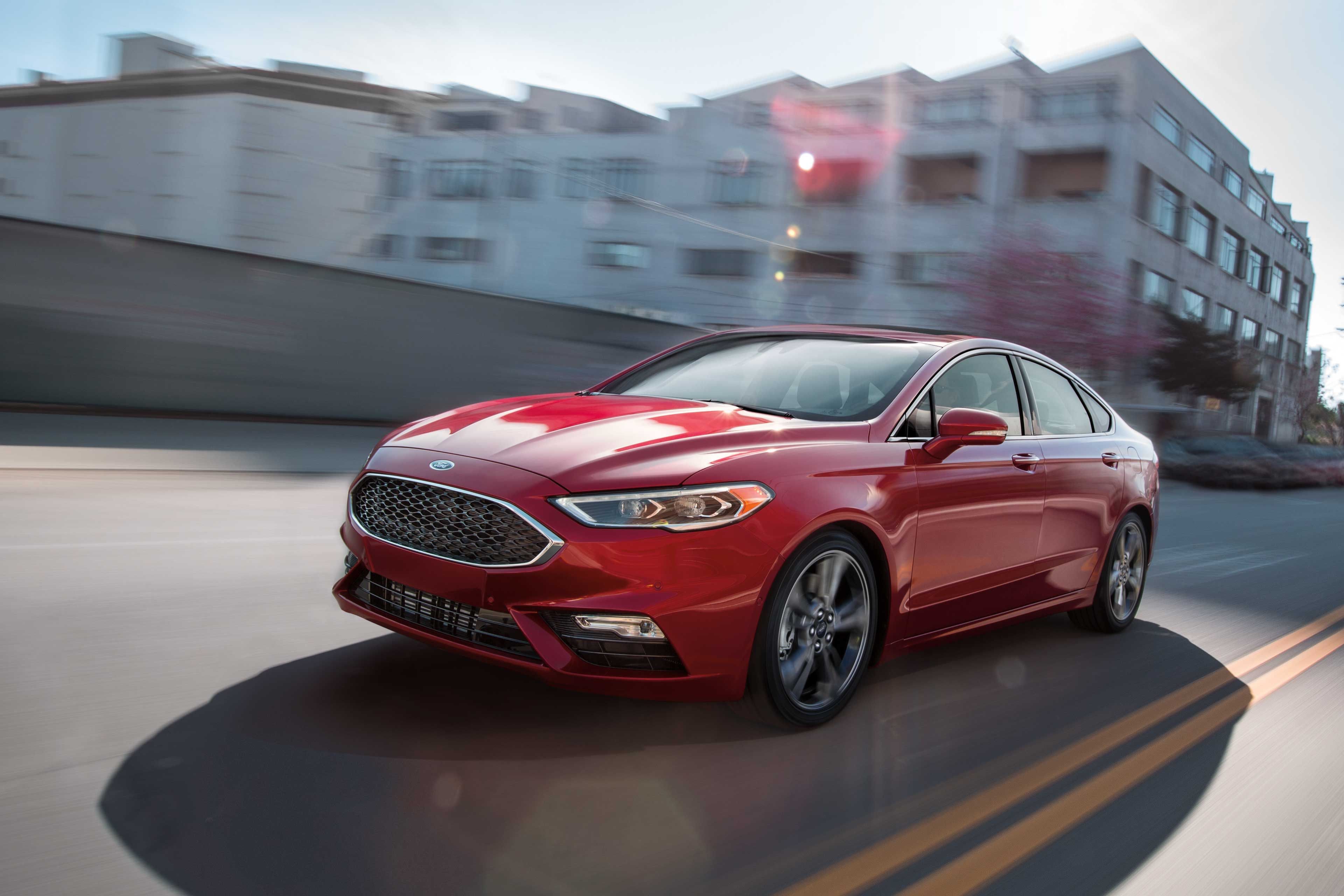 Red 2019 Ford Fusion