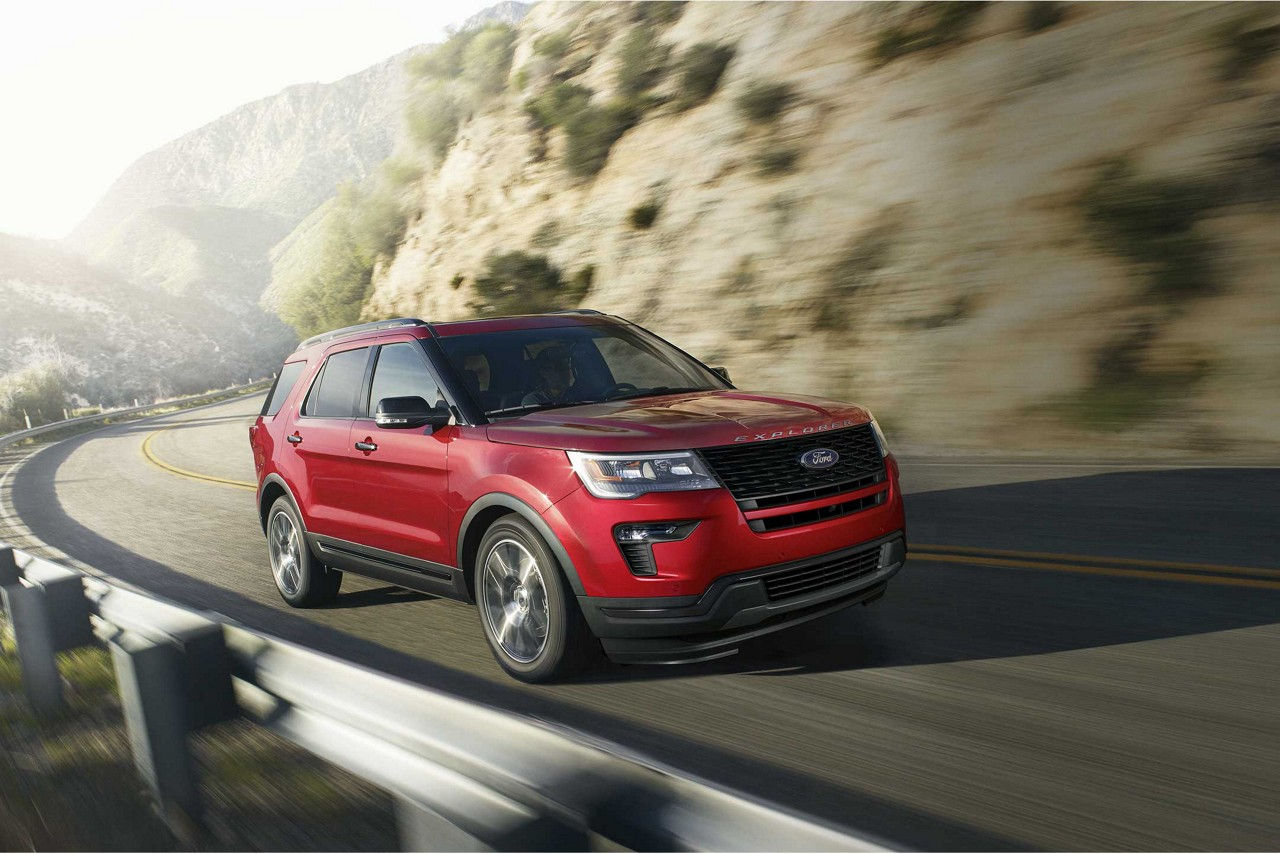 2018 Ford Explorer Orange Trail