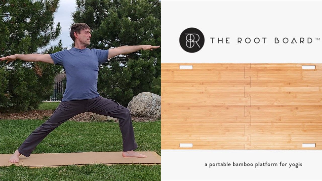 Portable Bamboo Yoga Board for Yoga Outdoors & Yoga At Home On