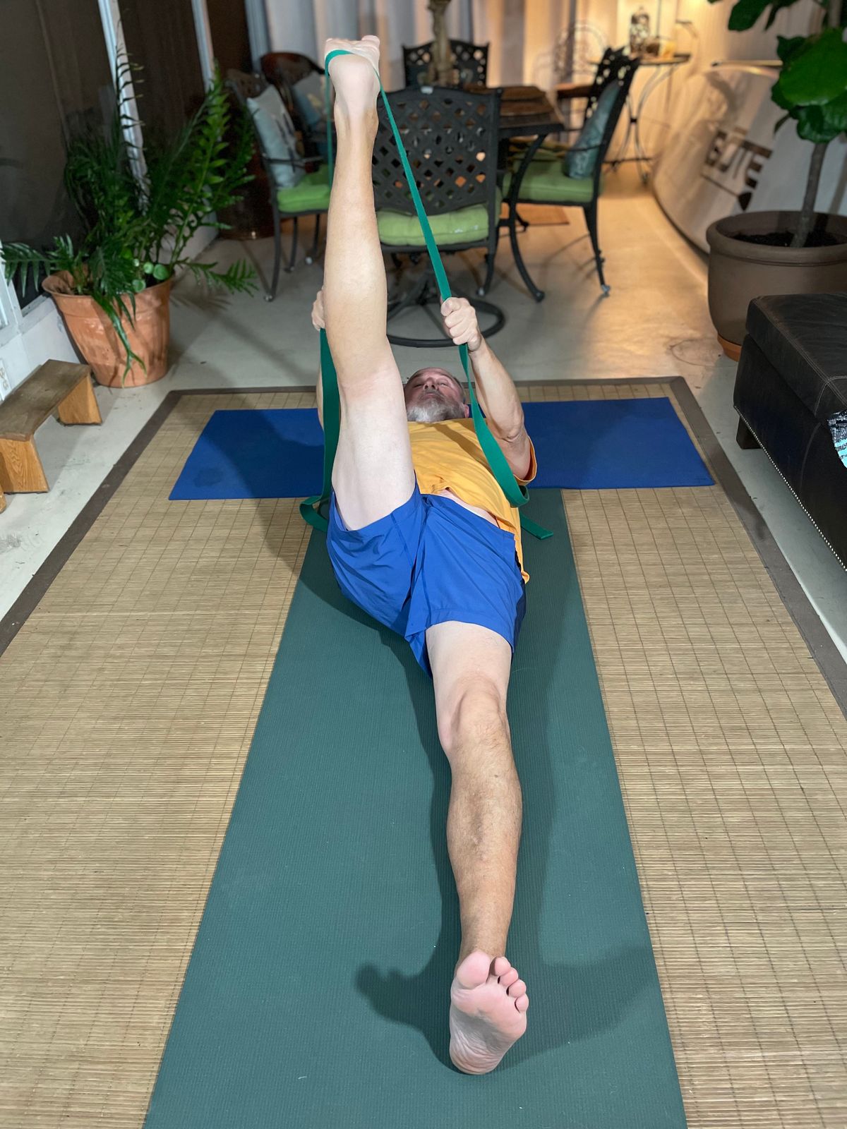 Reclined Leg Stretch #1