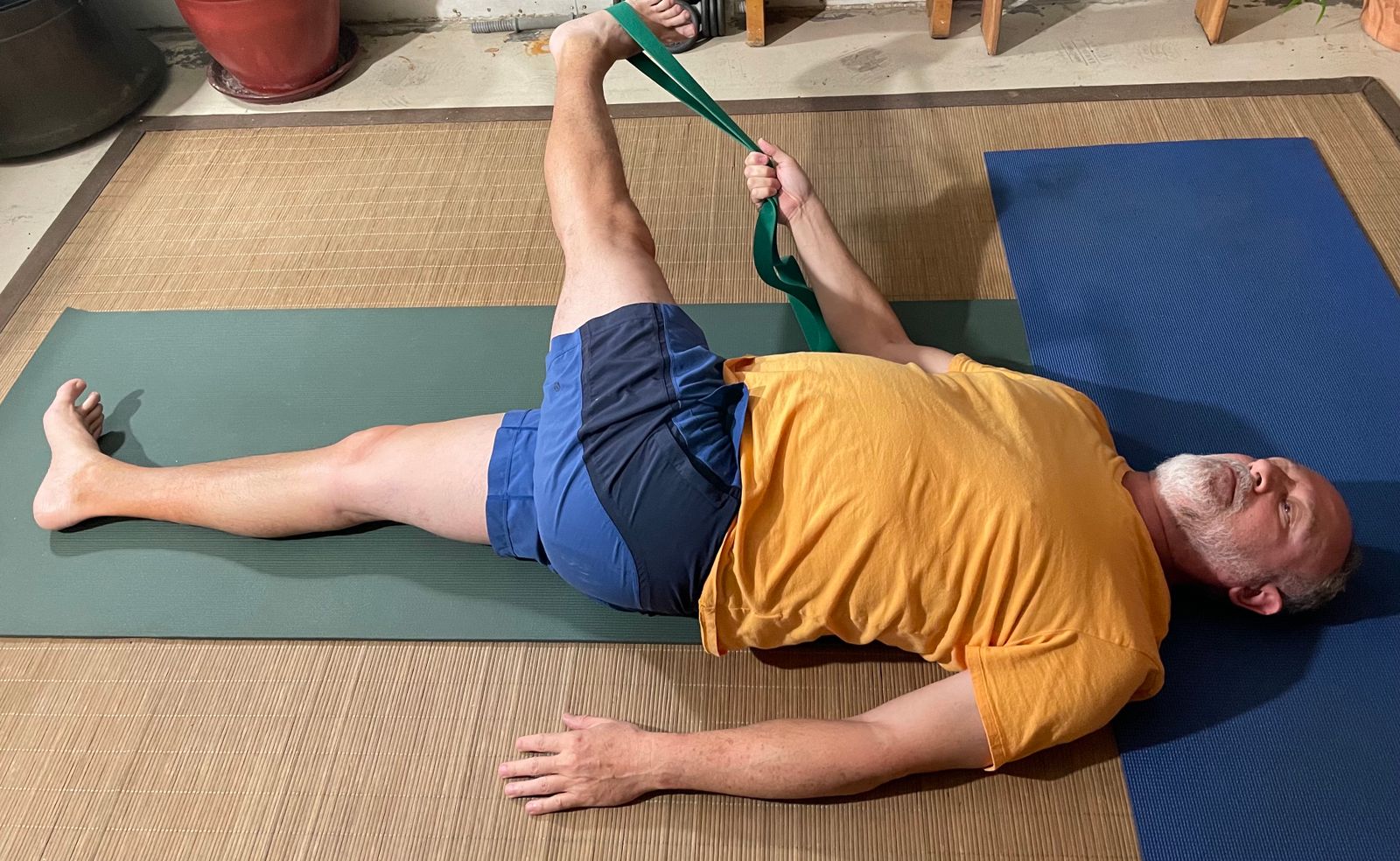 Reclined Leg Stretch #3 (Twist)