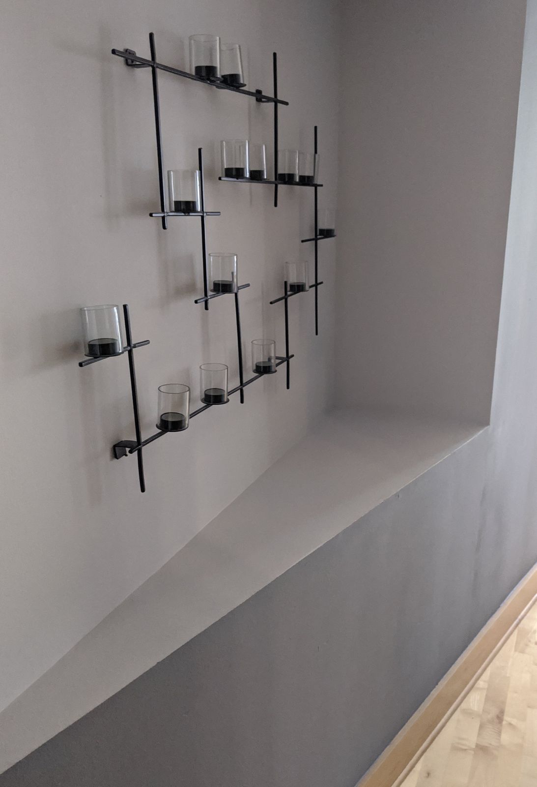 This falls under #1: I don't want to repaint the white area, so this is not a shelf.