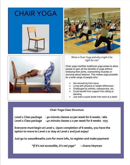 Yoga with a Chair Level 1 – Class 1