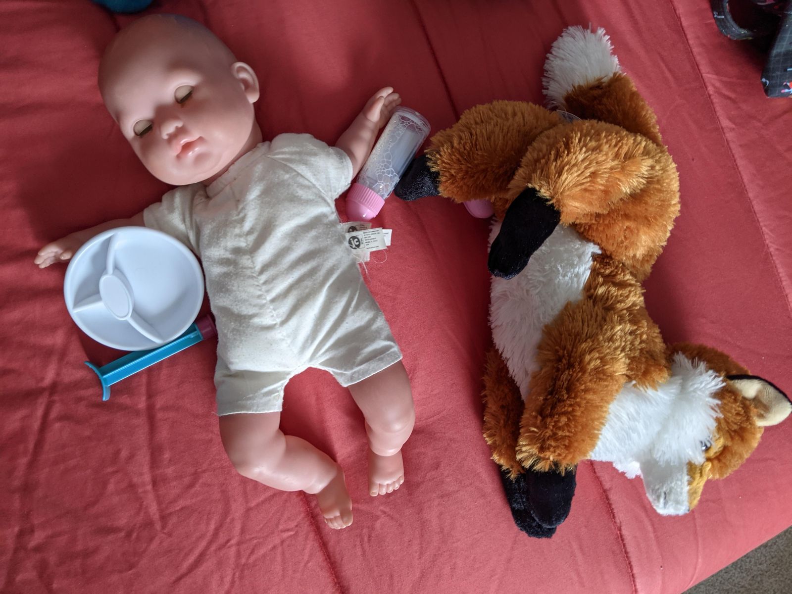 Baby and Foxy: Leading together, on their own.