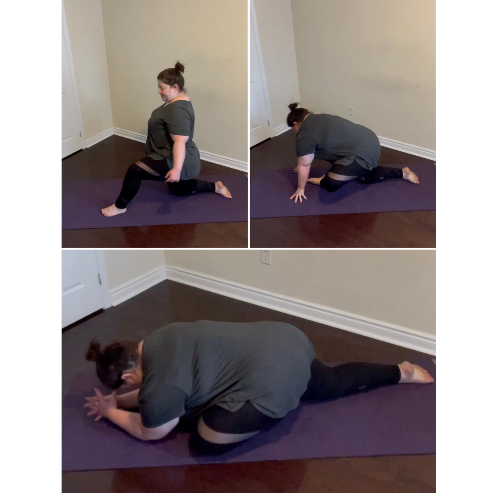 Four Ways to Practice Pigeon Pose by Sarah l Plus Size Yoga Teacher