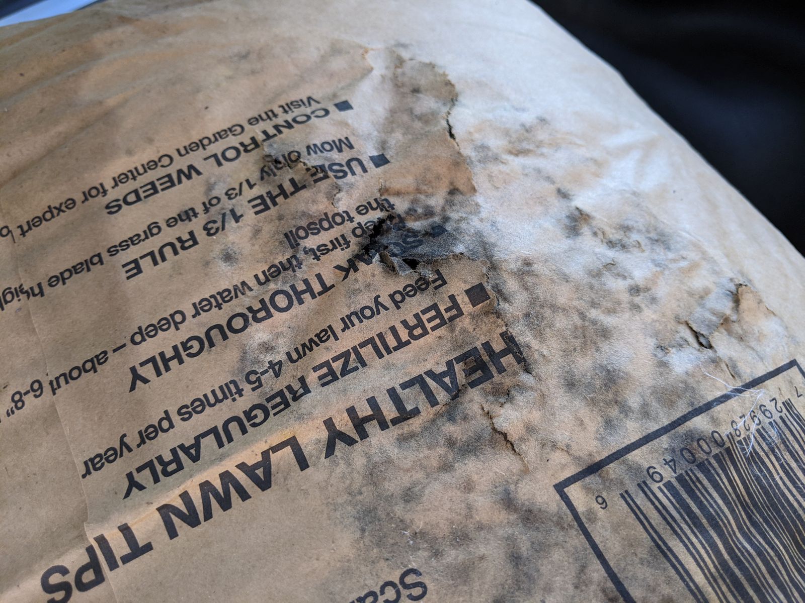 This is one of the bags that fared better.