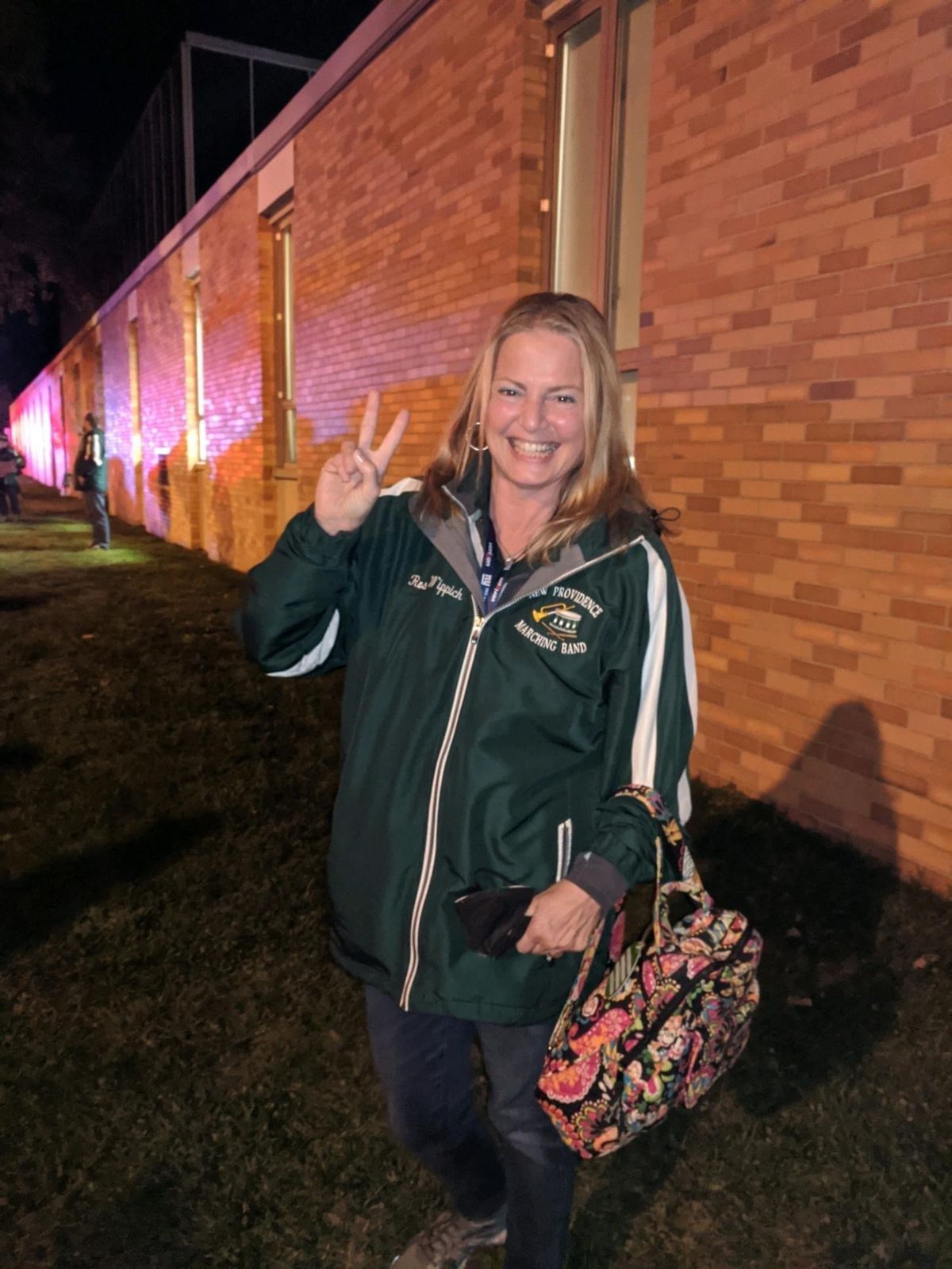 My favorite photo taken after my sons HS Marching Band competition.