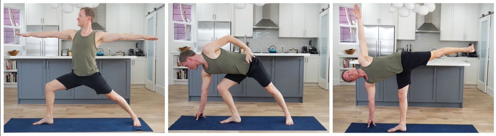 Warrior II to Half Moon